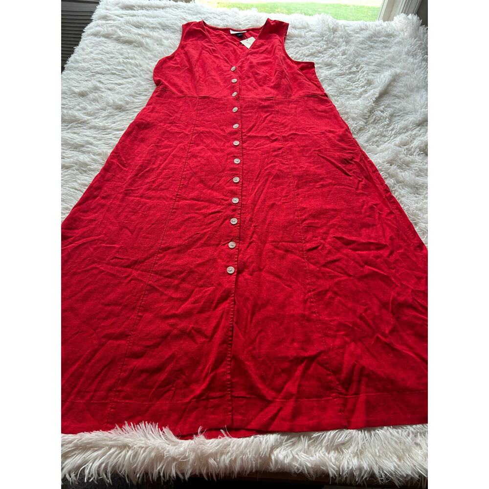 Universal Thread Red Button Front Maxi Dress XL L… - image 2